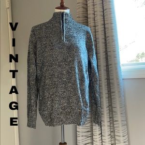 Bleu Ice quarter zip sweater